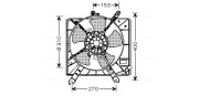 KA7505 Větrák, chlazení motoru AVA QUALITY COOLING