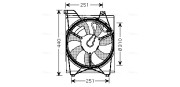 KA7516 Větrák, chlazení motoru AVA QUALITY COOLING