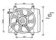 KA7520 Větrák, chlazení motoru AVA QUALITY COOLING