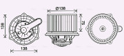 KA8288 vnitřní ventilátor AVA QUALITY COOLING