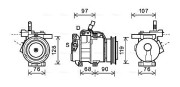 KAAK161 Kompresor, klimatizace AVA QUALITY COOLING