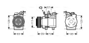 KAK137 Kompresor, klimatizace AVA QUALITY COOLING