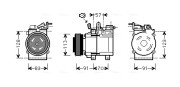 KAK174 Kompresor, klimatizace AVA QUALITY COOLING