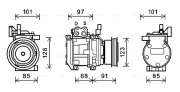 KAK208 Kompresor, klimatizace AVA QUALITY COOLING