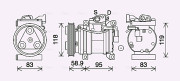 KAK283 Kompresor, klimatizace AVA QUALITY COOLING