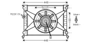 LR2003 Chladič, chlazení motoru AVA QUALITY COOLING