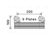 MN3090 Olejový chladič, motorový olej AVA QUALITY COOLING