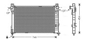 MS2338 Chladič, chlazení motoru AVA QUALITY COOLING