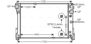 MS2491 Chladič, chlazení motoru AVA QUALITY COOLING