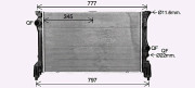 MS2725 Chladič, chlazení motoru AVA QUALITY COOLING