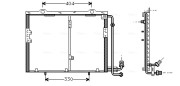 MS5207 Kondenzátor, klimatizace AVA QUALITY COOLING