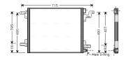 MS5377 Kondenzátor, klimatizace AVA QUALITY COOLING