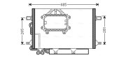 MS5562D Kondenzátor, klimatizace AVA QUALITY COOLING