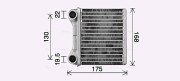 MS6762 Výměník tepla, vnitřní vytápění AVA QUALITY COOLING