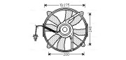 MS7520 Větrák, chlazení motoru AVA QUALITY COOLING