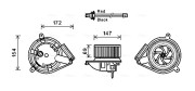 MS8617 Elektromotor, vnitřní ventilátor AVA QUALITY COOLING