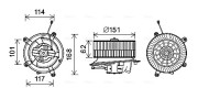 MS8624 vnitřní ventilátor AVA QUALITY COOLING