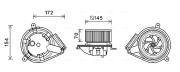 MS8626 vnitřní ventilátor AVA QUALITY COOLING