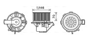 MS8648 vnitřní ventilátor AVA QUALITY COOLING