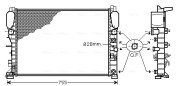 MSA2342 Chladič, chlazení motoru AVA QUALITY COOLING