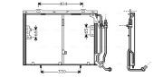 MSA5245 Kondenzátor, klimatizace AVA QUALITY COOLING