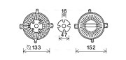 MSC523 Spojka, větrák chladiče AVA QUALITY COOLING