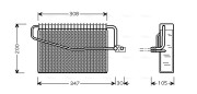 MSV455 Výparník, klimatizace AVA QUALITY COOLING