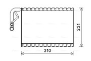 MSV544 Výparník, klimatizace AVA QUALITY COOLING