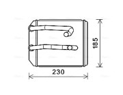 MT6260 Výměník tepla, vnitřní vytápění AVA QUALITY COOLING
