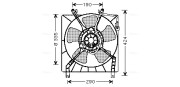 MT7511 Větrák, chlazení motoru AVA QUALITY COOLING