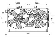 MT7530 Větrák, chlazení motoru AVA QUALITY COOLING