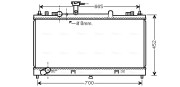 MZ2224 Chladič, chlazení motoru AVA QUALITY COOLING