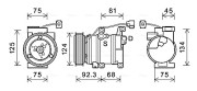 MZAK219 Kompresor, klimatizace AVA QUALITY COOLING