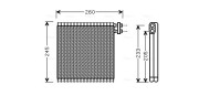 MZV216 Výparník, klimatizace AVA QUALITY COOLING