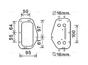 OL3684 Olejový chladič, motorový olej AVA QUALITY COOLING