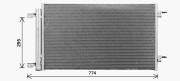 OL5739D Kondenzátor, klimatizace AVA QUALITY COOLING