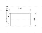 OL6570 Výměník tepla, vnitřní vytápění AVA QUALITY COOLING