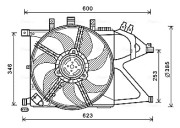 OL7660 Větrák, chlazení motoru AVA QUALITY COOLING