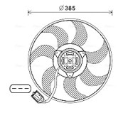 OL7670 Větrák, chlazení motoru AVA QUALITY COOLING