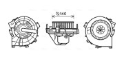 OL8609 Elektromotor, vnitřní ventilátor AVA QUALITY COOLING