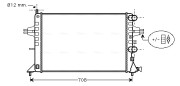 OLA2255 Chladič, chlazení motoru AVA QUALITY COOLING