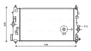 OLA2591 Chladič, chlazení motoru AVA QUALITY COOLING