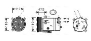 OLAK277 Kompresor, klimatizace AVA QUALITY COOLING