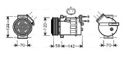 OLAK313 Kompresor, klimatizace AVA QUALITY COOLING