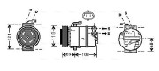 OLK317 Kompresor, klimatizace AVA QUALITY COOLING