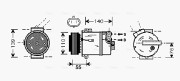 OLK451 Kompresor, klimatizace AVA QUALITY COOLING