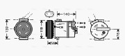 OLK463 Kompresor, klimatizace AVA QUALITY COOLING