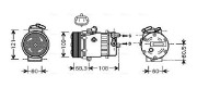 OLK466 Kompresor, klimatizace AVA QUALITY COOLING