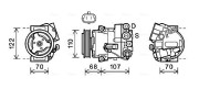 OLAK594 Kompresor, klimatizace AVA QUALITY COOLING