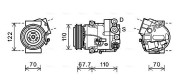 OLAK608 Kompresor, klimatizace AVA QUALITY COOLING